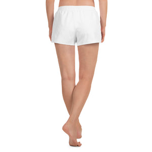 UxN "Pirate Puppy" Women’s Recycled Athletic Shorts - white