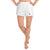 UxN "Pirate Puppy" Women’s Recycled Athletic Shorts - white