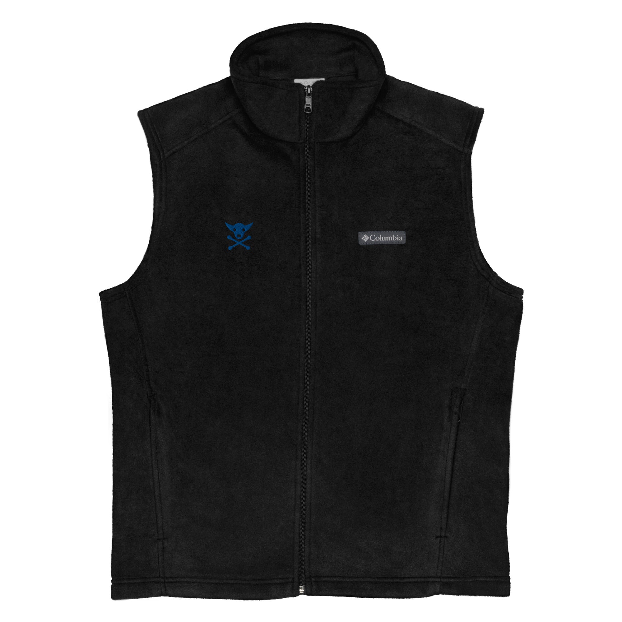 UxN PIrate Puppy Embroidered Men’s Columbia fleece vest